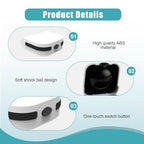 Hearing Aid Cases Hearing Aid Protective Box Portable Waterproof Earing Aids Case Anti-Drop Hearing Amplifier Storage Built-in High Elastic Silicone Air Cushion Ball for Most Earing Aids - White - Very Good