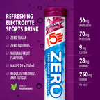 HIGH5 ZERO Electrolyte Tablet - Hydration Tablets Enhanced with Vitamin C - 0 Calories & Sugar Free - Boost Hydration, Performance & Wellness - Blackcurrant, 20 Tablets (20x, Pack of 1) - BBE 08/2027