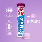 HIGH5 ZERO Electrolyte Tablet - Hydration Tablets Enhanced with Vitamin C - 0 Calories & Sugar Free - Boost Hydration, Performance & Wellness - Blackcurrant, 20 Tablets (20x, Pack of 1) - BBE 08/2027