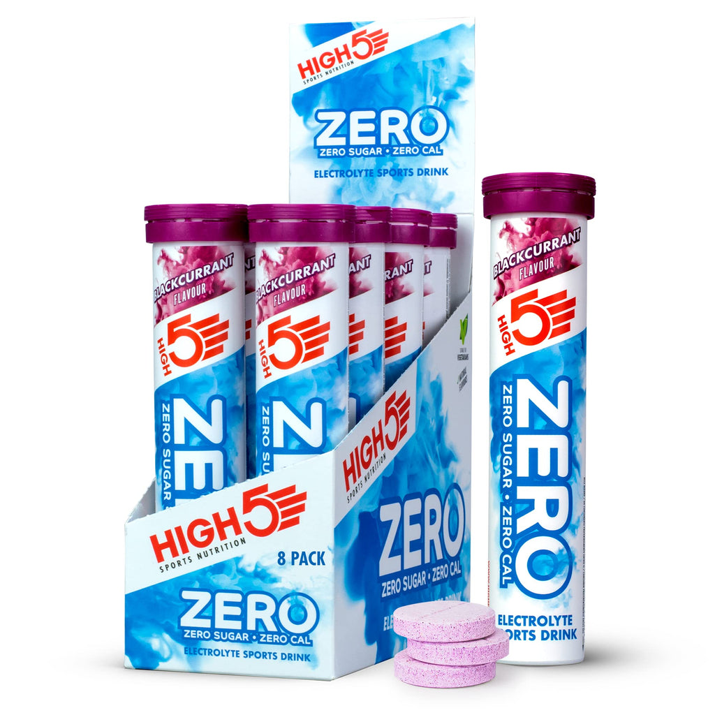 HIGH5 ZERO Electrolyte Tablet - Hydration Tablets Enhanced with Vitamin C - 0 Calories & Sugar Free - Boost Hydration, Performance & Wellness - Blackcurrant, 20 Tablets (20x, Pack of 1) - BBE 08/2027