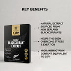 Healthspan Elite All Blacks CurraNZ Blackcurrant Extract 300mg (1 Month Supply) | Helps the Body Overcome Stress & Exertion | 300mg Natural Extract Per Capsule | 35% Anthocyanin | Vegan Friendly - Damaged Box
