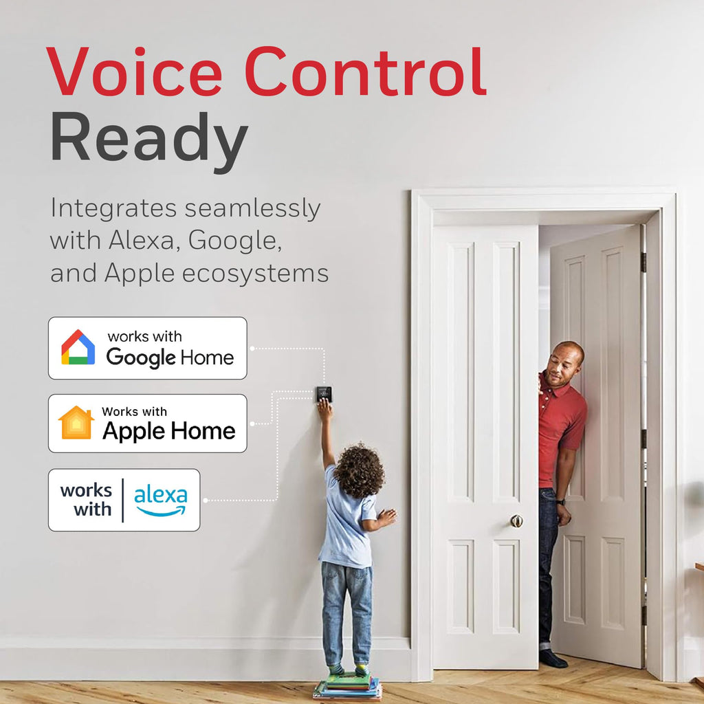Honeywell Home T6 Smart Thermostat - WiFi, App-Enabled for Savings and Efficiency - Compatible with HomeKit, Google Home, Alexa and IFTTT, White (1 Piece) - Damaged Box
