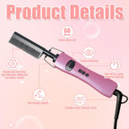 Hot Comb Hair Straightener, Hot Comb for Wigs, Electric Straightening Comb, 280~450^0F Temperatures Adjustable, 60 Min Auto Shut Off, for Wigs, Afro Hair & Beard - Damaged Box