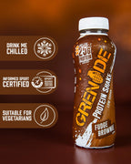 Grenade Fudge Brownie High Protein Shake, 8 x 330 ml - Ready to Drink Milk Protein Shakes with Over 24 g Protein per Bottle - Damaged Box - BBE 01/2027