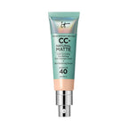 IT Cosmetics Full Coverage Foundation, Natural Matte, Made with Hyaluronic Acid, SPF 40 Protection, Your Skin But Better CC+, Shade: Tan Warm, 32ml