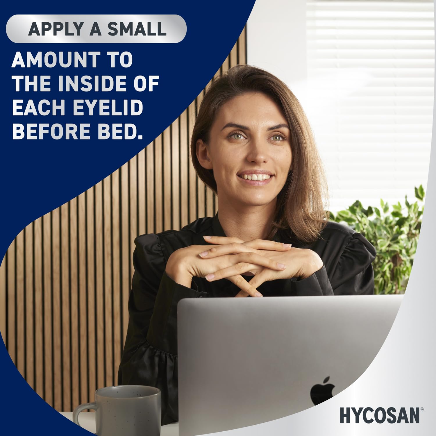 Hycosan Night - Soothing Relief and Protection Against Dry, Tired and Burning Eyes While You Sleep - with Vitamin A and Preservative Free - 300 Applications - Damaged Box - BBE 09/2028