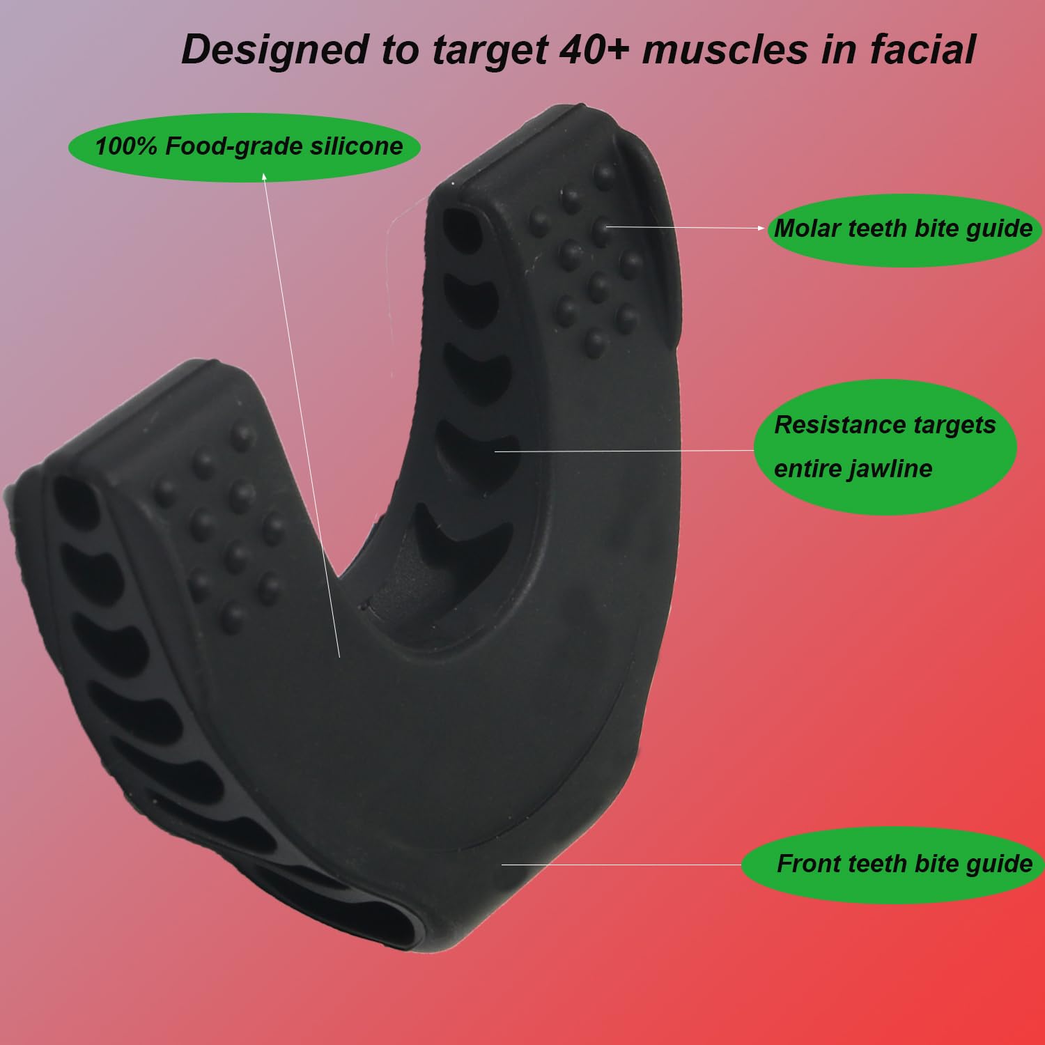 Jaw Exerciser,Jaw Toner for Jawline,Jaw Trainer Chisel Your Jawline,3pack of Jawline Trainer,Jawline Exerciser Chew(40lbs+50lbs+60lbs) - Damaged Box
