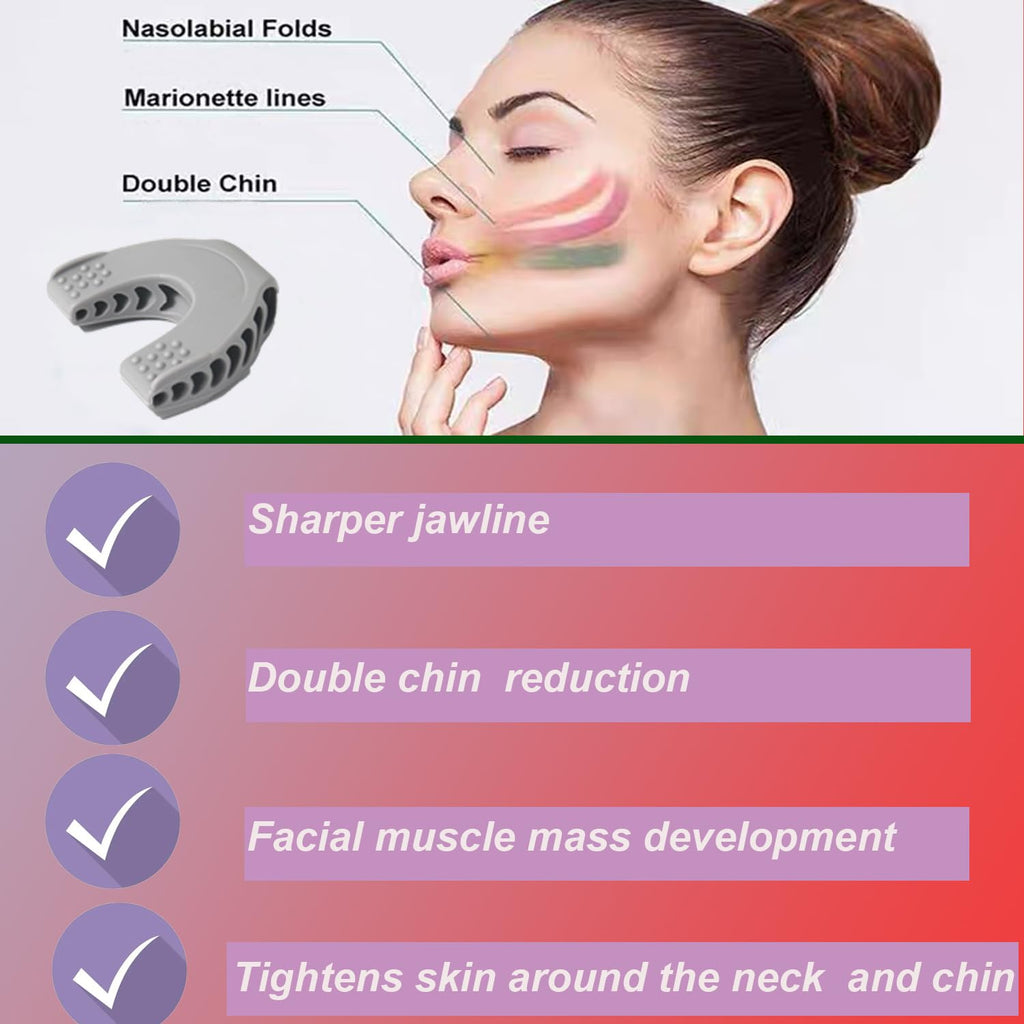 Jaw Exerciser,Jaw Toner for Jawline,Jaw Trainer Chisel Your Jawline,3pack of Jawline Trainer,Jawline Exerciser Chew(40lbs+50lbs+60lbs) - Damaged Box