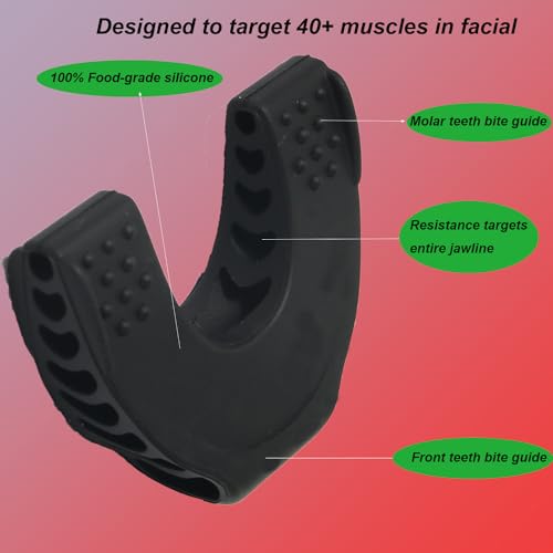 Jaw Exerciser,Jaw Toner for Jawline,Jaw Trainer Chisel Your Jawline,3pack of Jawline Trainer,Jawline Exerciser Chew(40lbs+50lbs+60lbs) - Damaged Box