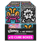 Kleenex x Mr Doodle Limited Edition Design Multipack Facial Tissues - 12 Cube Tissue Boxes, Designed in Collaboration with Mr Doodle, Made to Look Beautiful in The Home. - Damaged Box