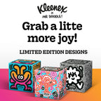 Kleenex x Mr Doodle Limited Edition Design Multipack Facial Tissues - 12 Cube Tissue Boxes, Designed in Collaboration with Mr Doodle, Made to Look Beautiful in The Home. - Damaged Box