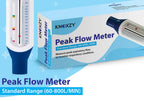 KNOXZY Peak Flow Meter for Adult to Monitor Lung Function - Expiratory Flow Meter to Monitor Respiratory Condition - Spirometry Lung Function Recovery Training Device - Standard Range for Adult - Damaged Box