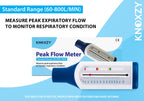 KNOXZY Peak Flow Meter for Adult to Monitor Lung Function - Expiratory Flow Meter to Monitor Respiratory Condition - Spirometry Lung Function Recovery Training Device - Standard Range for Adult - Damaged Box