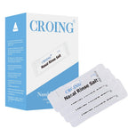 CROING 120 Packets Neti Pot Salt, Nasal Rinse Salt, Sinus Rinse Salt, Nose Wash Sachets for Neti Pots, Sinus Relief,Nasal Irrigation, Nasal Flush - Damaged Box
