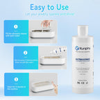 Kunphy Ultrasonic Jewellery Cleaner, Professional Ultrasonic Cleaner Fluid for Use in All Ultrasonic Cleaner Machines, Cleaning Agent Suitable for Cleaning Jewellery, Glasses etc, 120ML