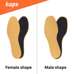 Leather Carbon Set 6 Pair Pack Leather Shoe Insoles for Men and Women with Activated Carbon Underlayer | Replacement Inserts | Kaps (Women / 7 UK / 40 EUR)