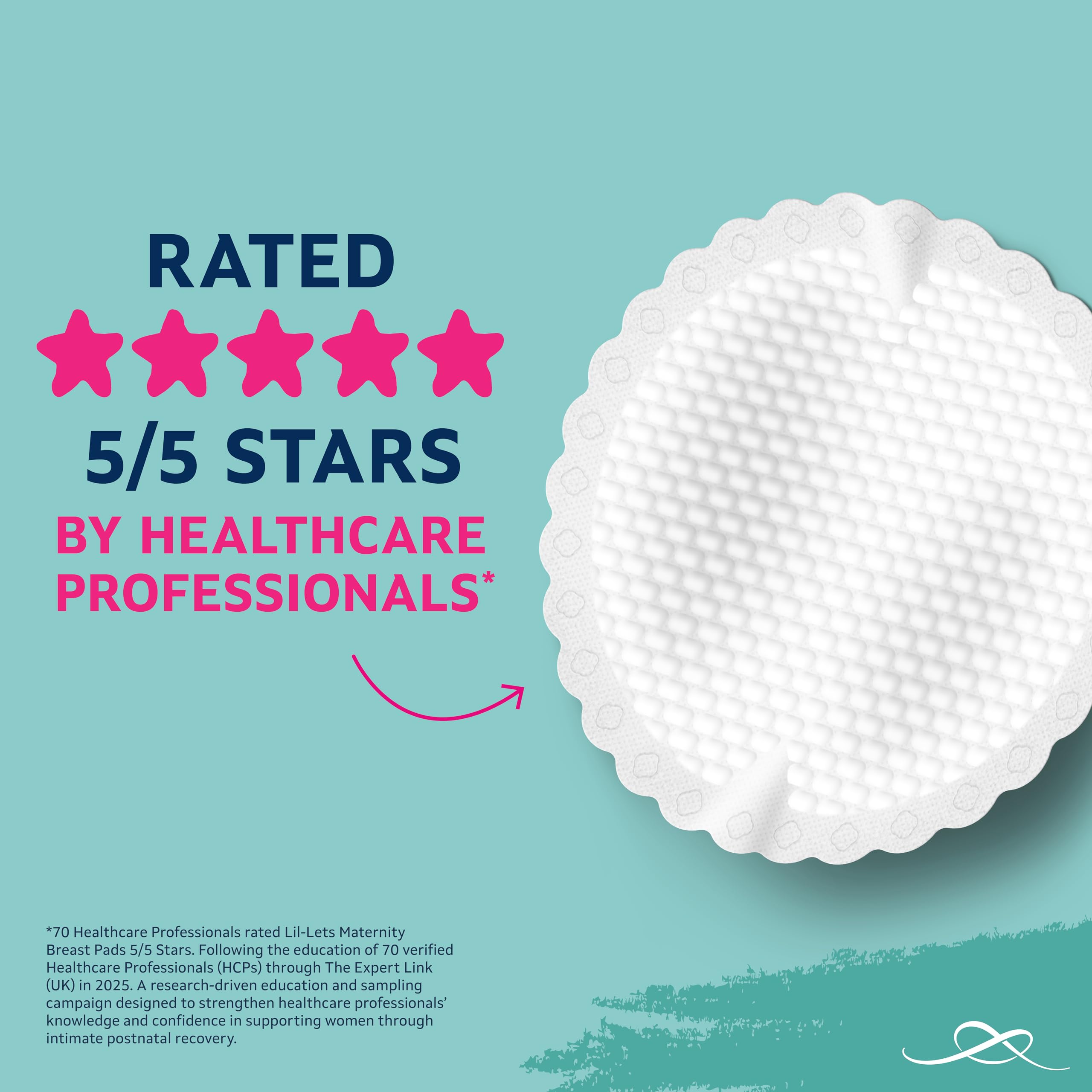 Lil-Lets Maternity BreastPads, X 120 Count, Disposable Nursing Pads, for Breastfeeding Mums, Individually Wrapped, Ultra Slim & Absorbent, 4 Packs - Damaged Box