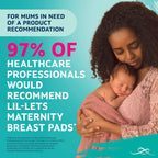 Lil-Lets Maternity BreastPads, X 120 Count, Disposable Nursing Pads, for Breastfeeding Mums, Individually Wrapped, Ultra Slim & Absorbent, 4 Packs - Damaged Box