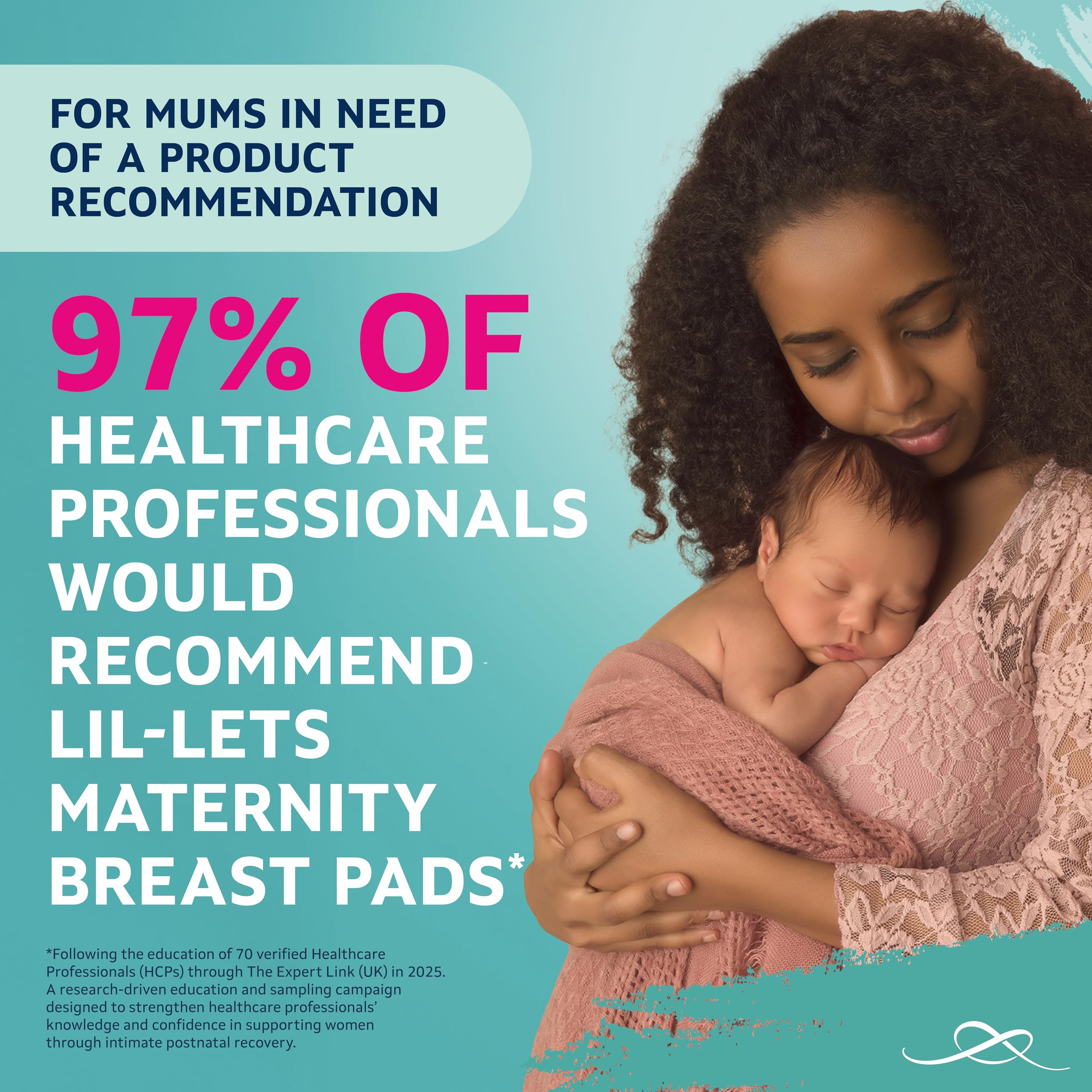 Lil-Lets Maternity BreastPads, X 120 Count, Disposable Nursing Pads, for Breastfeeding Mums, Individually Wrapped, Ultra Slim & Absorbent, 4 Packs - Damaged Box