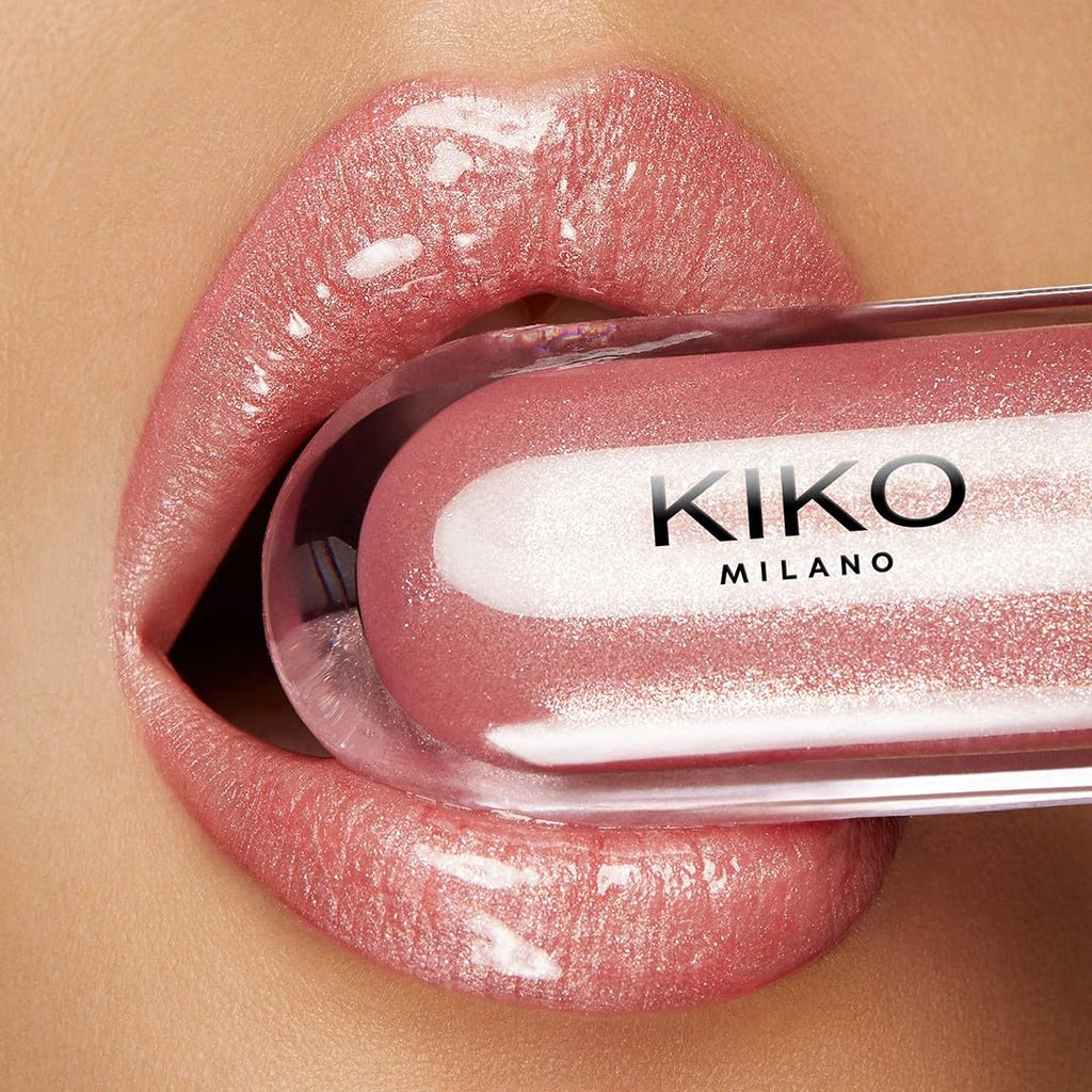 KIKO Milano Glossy Lip Set, Make-Up Set: 2 Moisturising Lip Glosses And 1 Perfecting Lip Cream - Damaged Box