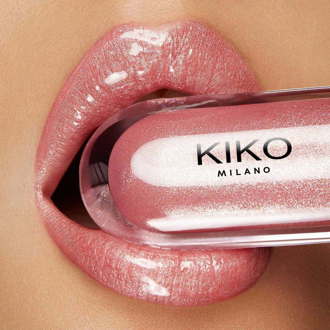 KIKO Milano Glossy Lip Set, Make-Up Set: 2 Moisturising Lip Glosses And 1 Perfecting Lip Cream - Damaged Box