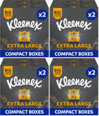 Kleenex(R) Extra Large Facial Tissues - Multipack 24 Compact Tissue Boxes - Soft, Strong and Extra Big