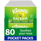Kleenex(R) Balsam Facial Tissues - Multipack 12 Tissue Boxes - Balm Tissues Protect and Soothe Your Nose When You've Got a Cold - Balmcare(R) with Aloe Vera, Vitamin E and Calendula