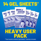 KOOL 'N' SOOTHE Migraine Cooling Gel Sheets, 14 Pack - Damaged Box
