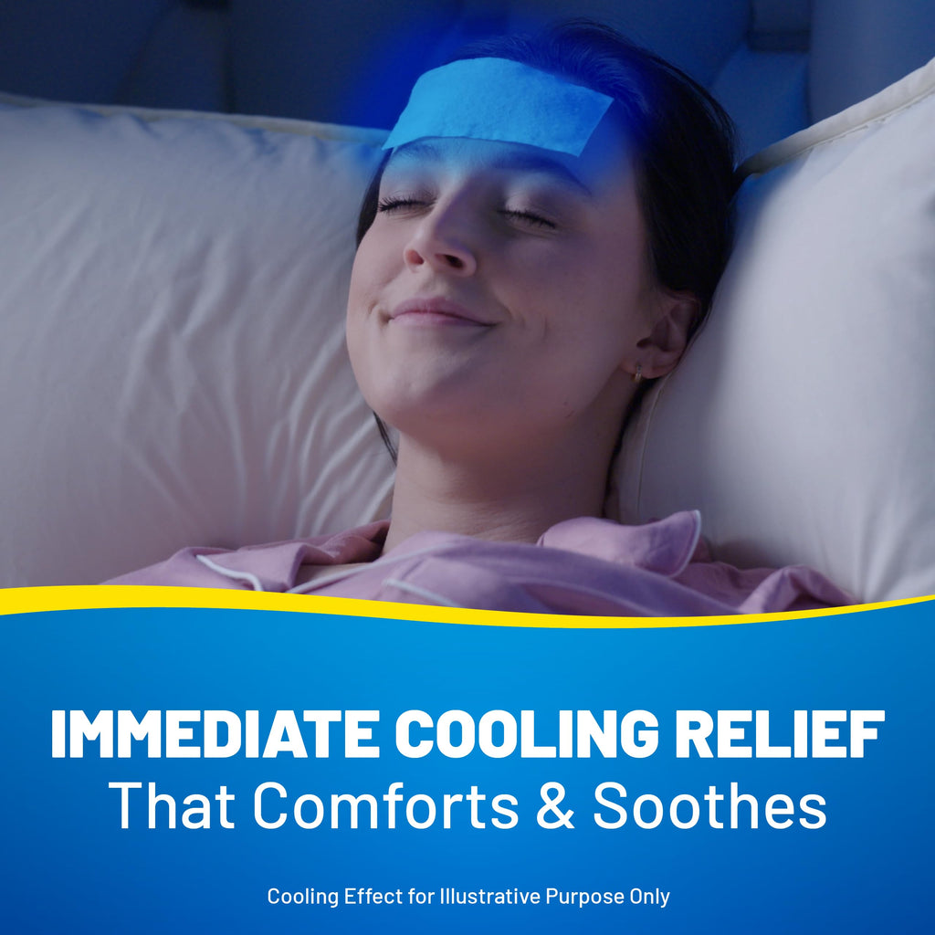 KOOL 'N' SOOTHE Migraine Cooling Gel Sheets, 14 Pack - Damaged Box