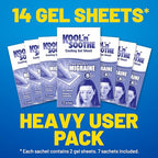KOOL 'N' SOOTHE Migraine Cooling Gel Sheets, 14 Pack - Damaged Box