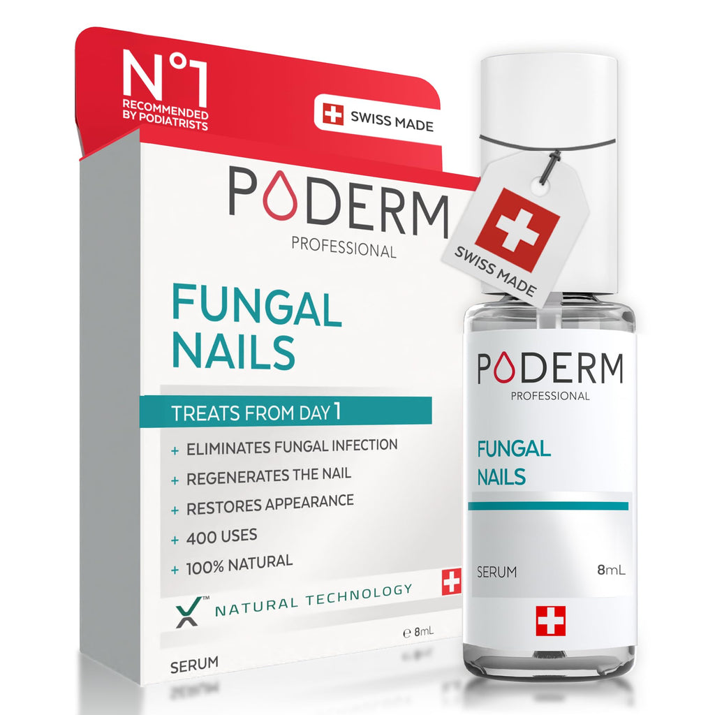 PODERM - FUNGAL NAIL TREATMENT - Nail Fungus Treatment for Toenail - Exceptional and Powerful Plants Anti-Fungal Restorative Properties - Professional Foot/Hand Treatment - Quick&Easy - Swiss Made - Damaged Box