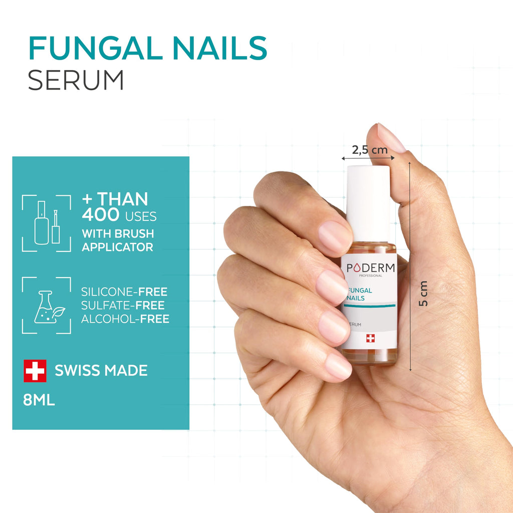 PODERM - FUNGAL NAIL TREATMENT - Nail Fungus Treatment for Toenail - Exceptional and Powerful Plants Anti-Fungal Restorative Properties - Professional Foot/Hand Treatment - Quick&Easy - Swiss Made - Damaged Box
