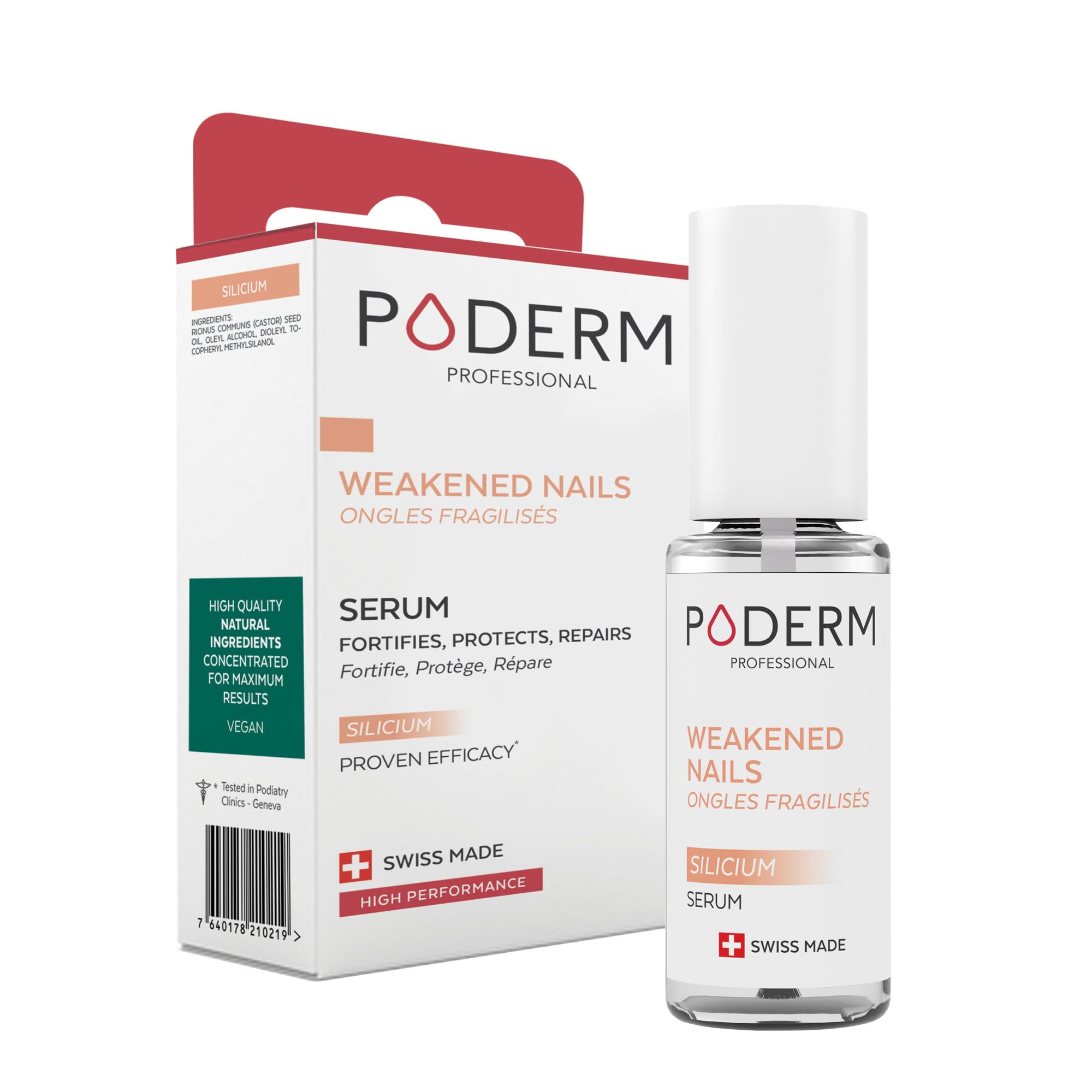 PODERM - FUNGAL NAIL TREATMENT - Nail Fungus Treatment for Toenail - Exceptional and Powerful Plants Anti-Fungal Restorative Properties - Professional Foot/Hand Treatment - Quick&Easy - Swiss Made - Damaged Box
