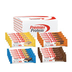 Premier Protein - High Protein Bar 50 percent - Multiflavourbox - 20x40g - Low Sugar - Low Carb - High Protein Bar - Damaged Box - BBE 08/2026