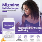 Premium Vitamin B2 Riboflavin 400mg per Capsule -Migrasoothe-B Pharma Manufacturing Standards UK Made Migraine Support, Stress, Tremors & Energy Vegan. Nice Recommended Vitamin B2 400 (30) - Damaged Box - BBE 07/2028