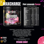 MaxiNutrition Max Charge Pre-Workout Powder, Pink Lemonade, 300g - Sugar-Free Vitamin Boost for Energy & Performance - BBE 08/2026