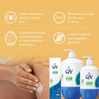 QV Cream with 10% Glycerin (500g) Rich Protective Moisturiser for Sensitive, Dry Skin, Fragrance Free, Noncomedogenic Body Cream, Hydrating Skin Care for Eczema, Psoriasis, Dermatitis, Pump Bottle