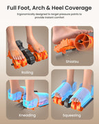 RENPHO Foot Massager with Heat Function, Shiatsu Foot Massage Machine, Air Compression, Deep Kneading, Electric Massager for Tired Feet,Gift for Women Men- Remote Control [2026 Upgraded] - Like New