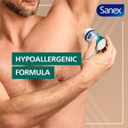 Sanex Men Sensitive Antiperspirant Roll-On Deodorant 6x50ml, 48 hour sweat protection, odour-fighting formula, slows down odour release, gentle on skin, 0% alcohol