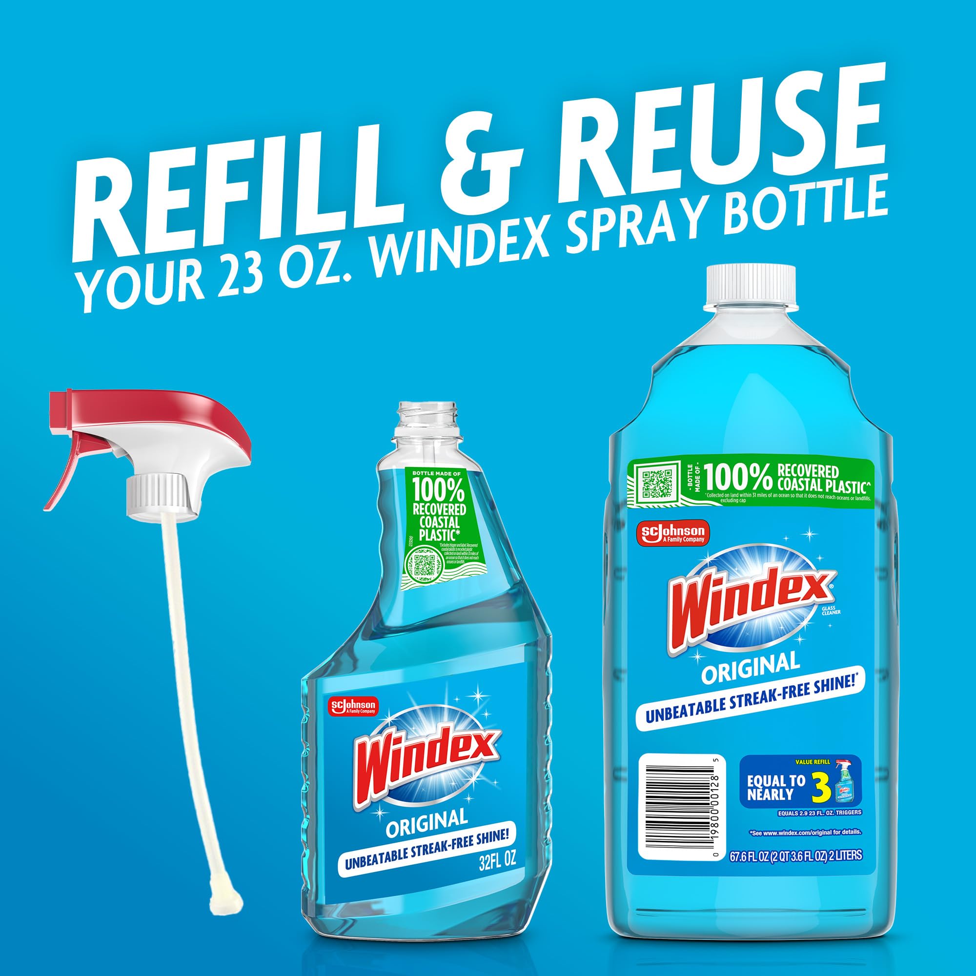 Sc Johnson Sc Johnson #00128 67.6Oz Windex Refill - Damaged Box
