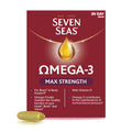 Seven Seas Omega-3 Fish Oil, Max Strength with Omega 3 and Vitamin D for Brain^2 and Body, 30 Capsules - BBE 08/2028