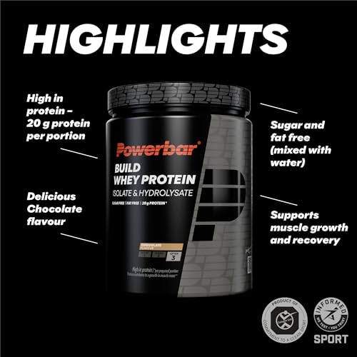 Powerbar - Black Line - Build Whey Protein - Chocolate - 572g - vegetarian protein powder - BBE 05/2026