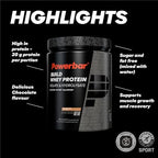 Powerbar - Black Line - Build Whey Protein - Chocolate - 572g - vegetarian protein powder - BBE 05/2026