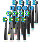 Qitizu Toothbrush Head Compatible with Braun Oral B Electric Toothbrush, Replacement Toothbrush Heads Fit for Oral b Vitality Pro Smart Genius Teen Series Electric Toothbrush 16Pcs (White)