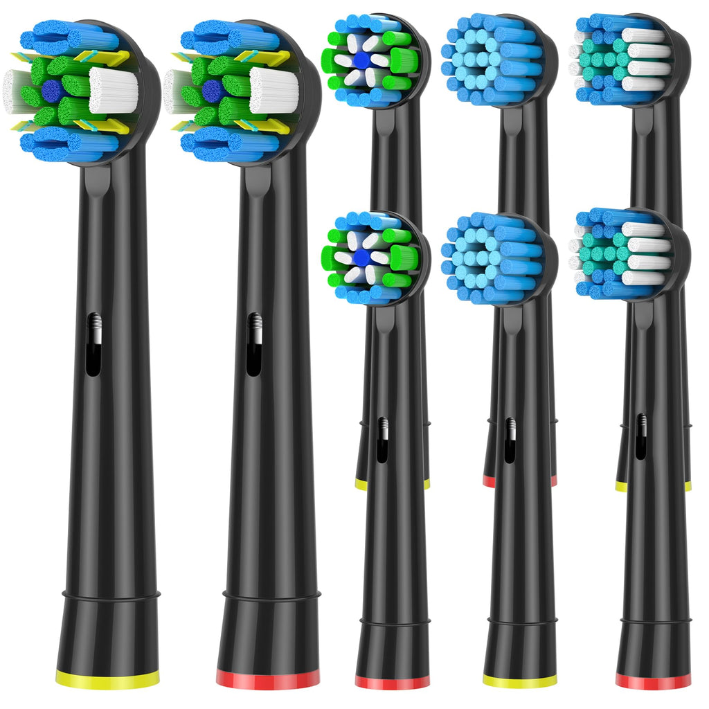Qitizu Toothbrush Head Compatible with Braun Oral B Electric Toothbrush, Replacement Toothbrush Heads Fit for Oral b Vitality Pro Smart Genius Teen Series Electric Toothbrush 16Pcs (White)