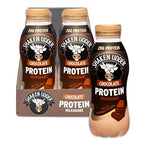Shaken Udder Chocolate Protein Milkshake,8 x 330ml,Made with Real Belgian Chocolate,High Protein & Calcium,Less Than 5% Added Sugar,Vegetarian & Gluten-Free - BBE 11/2026