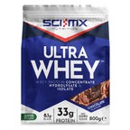 SCI-MX Ultra Whey Protein Muscle Building & Recovery Protein Powder with Naturally Occurring Glutamine & Amino Acids - Raspberry Cheesecake Flavour - 800g (18 Servings) - BBE 06/2026
