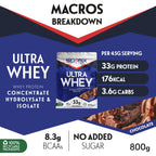 SCI-MX Ultra Whey Protein Muscle Building & Recovery Protein Powder with Naturally Occurring Glutamine & Amino Acids - Raspberry Cheesecake Flavour - 800g (18 Servings) - BBE 06/2026