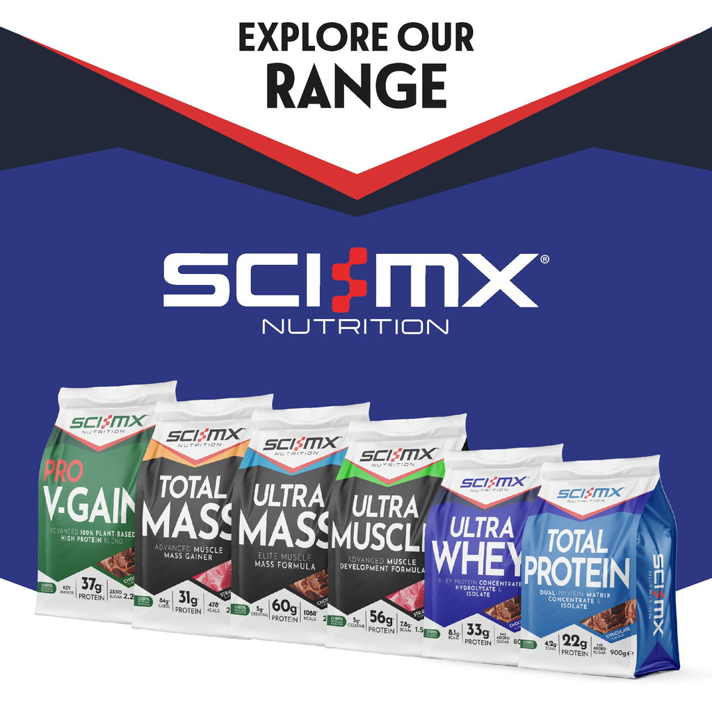 SCI-MX Ultra Whey Protein Muscle Building & Recovery Protein Powder with Naturally Occurring Glutamine & Amino Acids - Raspberry Cheesecake Flavour - 800g (18 Servings) - BBE 06/2026
