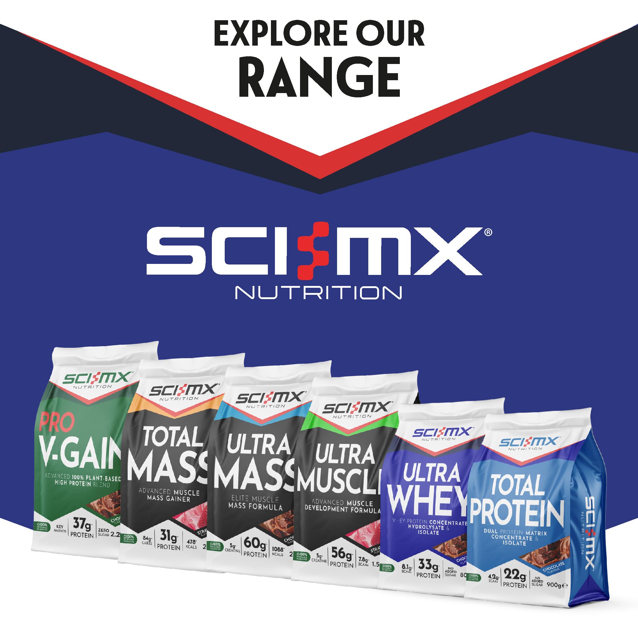 SCI-MX Ultra Whey Protein Muscle Building & Recovery Protein Powder with Naturally Occurring Glutamine & Amino Acids - Raspberry Cheesecake Flavour - 800g (18 Servings) - BBE 06/2026